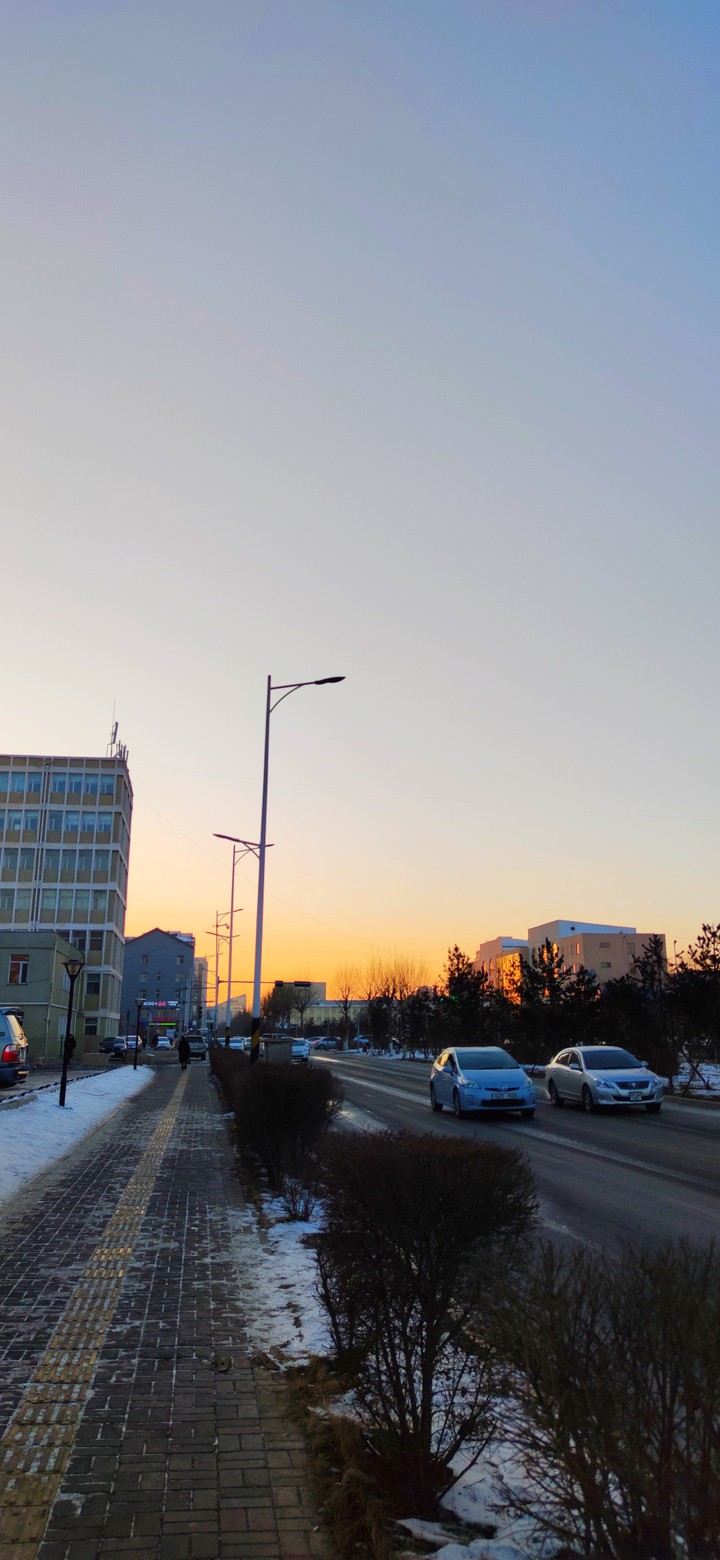 Sunrise in Ulaanbaatar