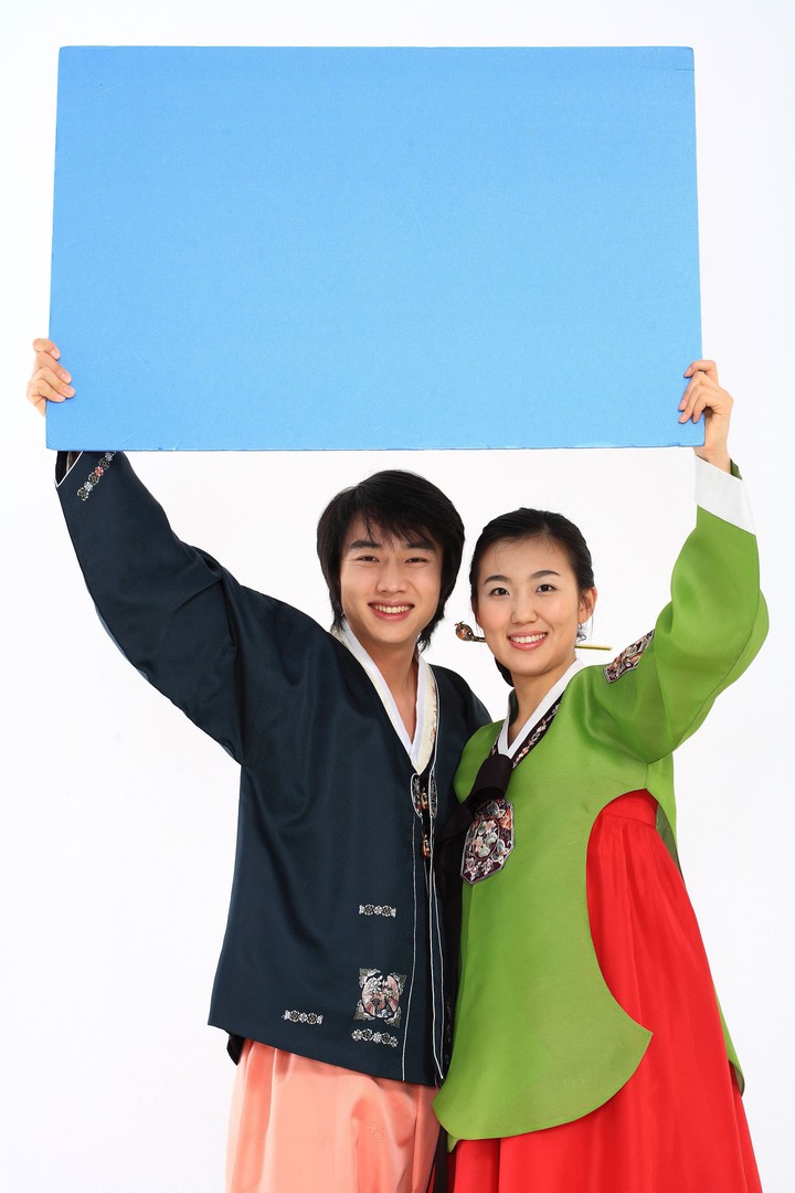 Couple in Korean Dress I