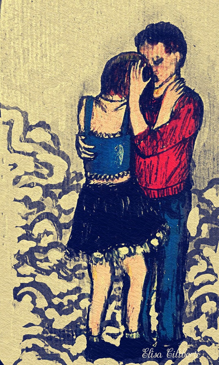 His hug..