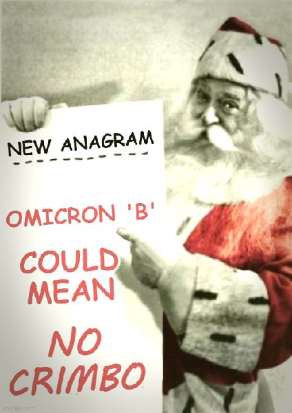 OMICRON - B = NO CRIMBO