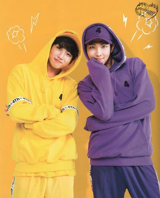 RM and Jungkook from BTS