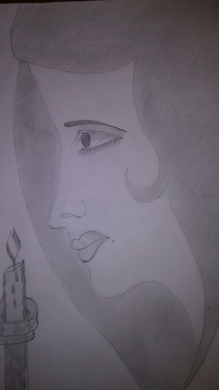 Girl with candle