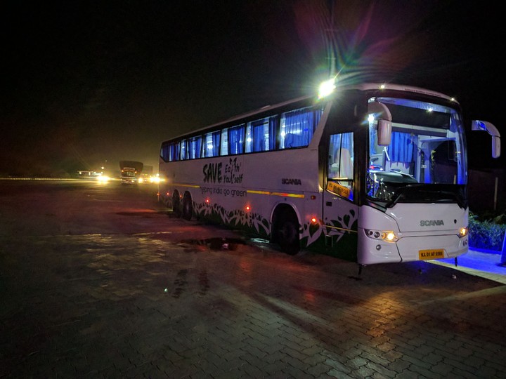 Scania at dawn of the day