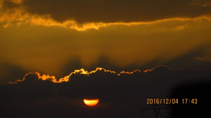 sunset and cloud