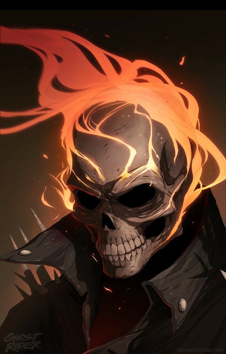 minimal ghost Rider