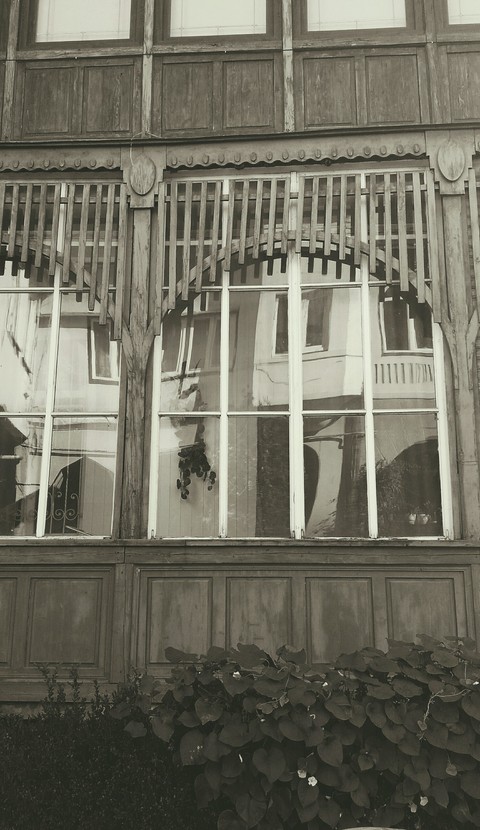 old house window