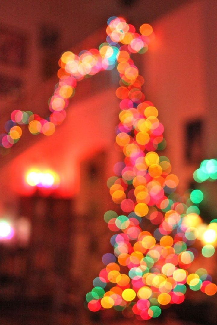 bokeh Christmas lights