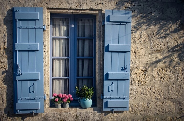 Adorable blue window