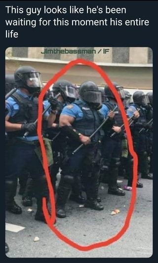 the guy looks like he is waiting for this moment ,haha!!