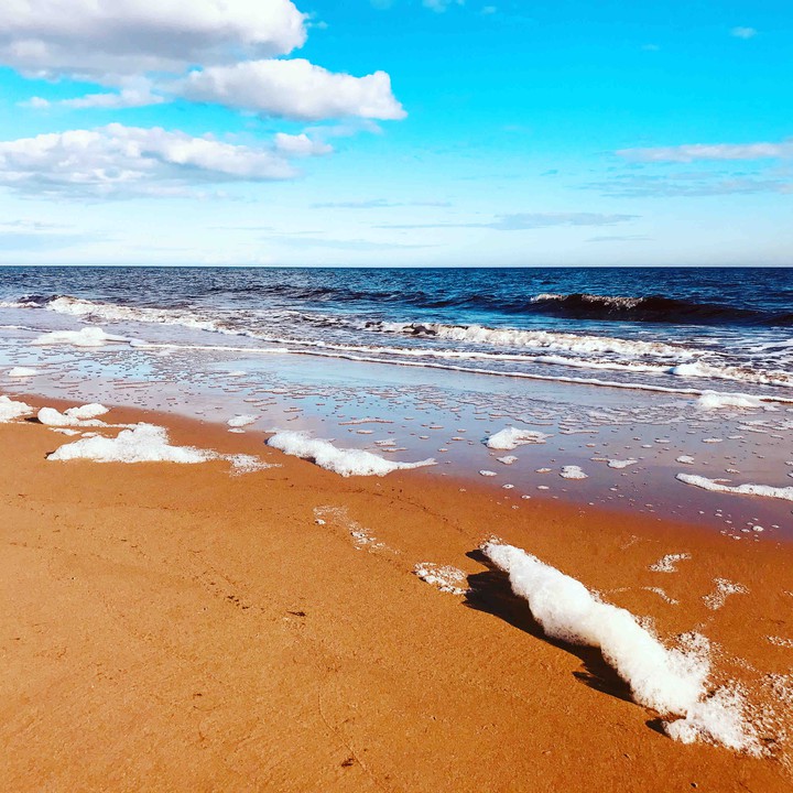 white sea each