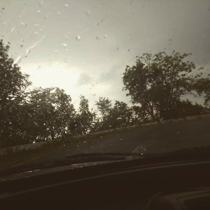 First drop of rain