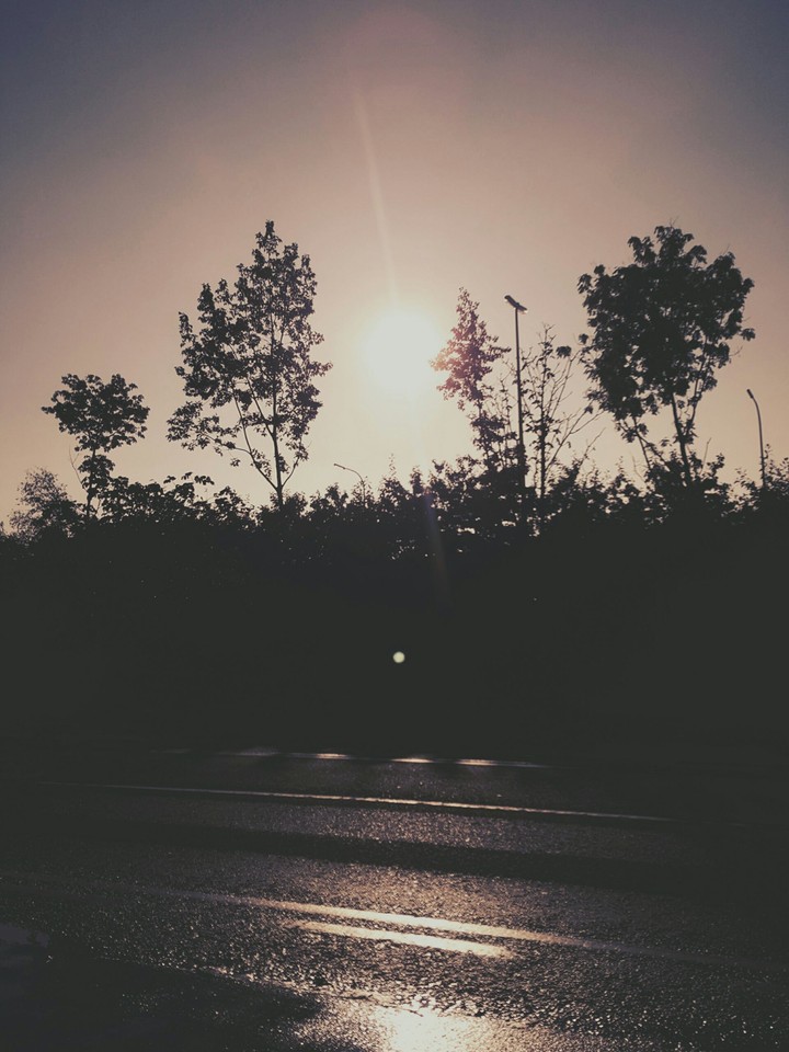 Sunrise while walking to school!