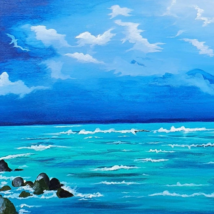 My painting : Ocean Vibes