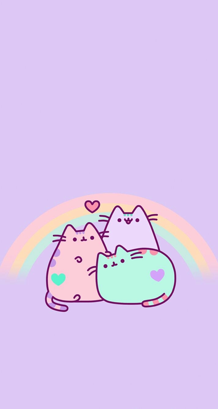 rainbow pusheen cat