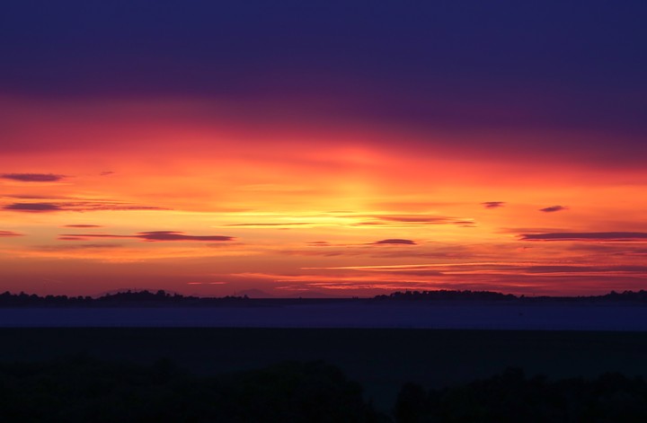 Sunset Over Folsom Lake