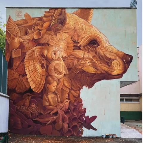 רקעים mural, snout