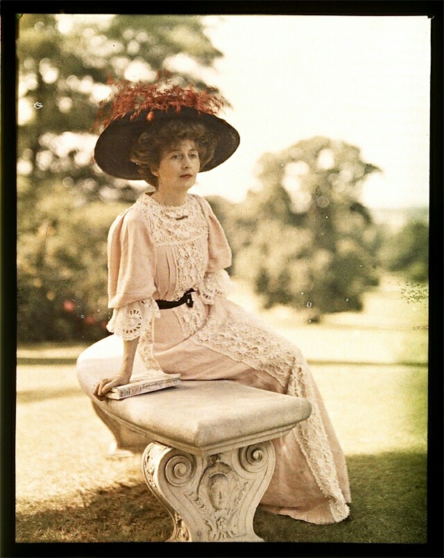 unknown artist, original color photography from XIX century
