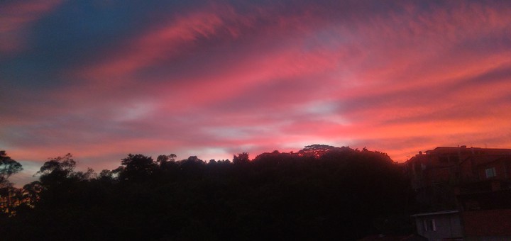 céu rosa