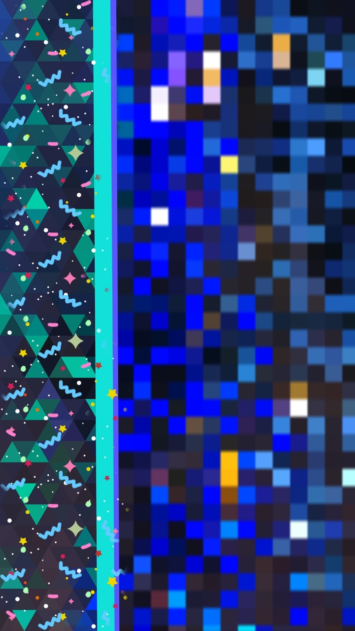blue mosaic