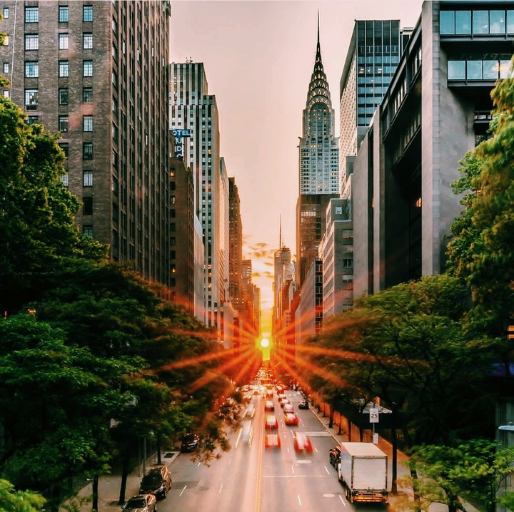 new York city, Sun rays