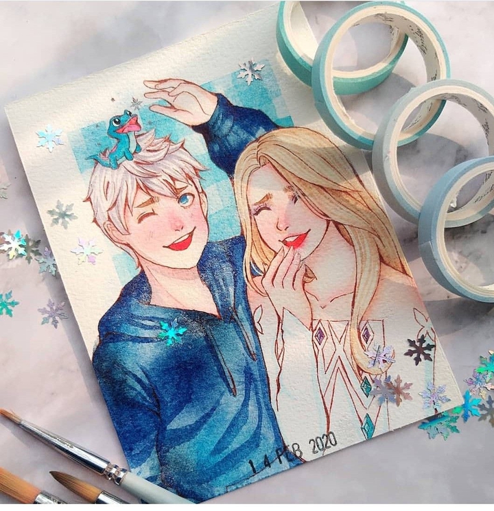JACK FROST AND SNOW QUEEN ELSA