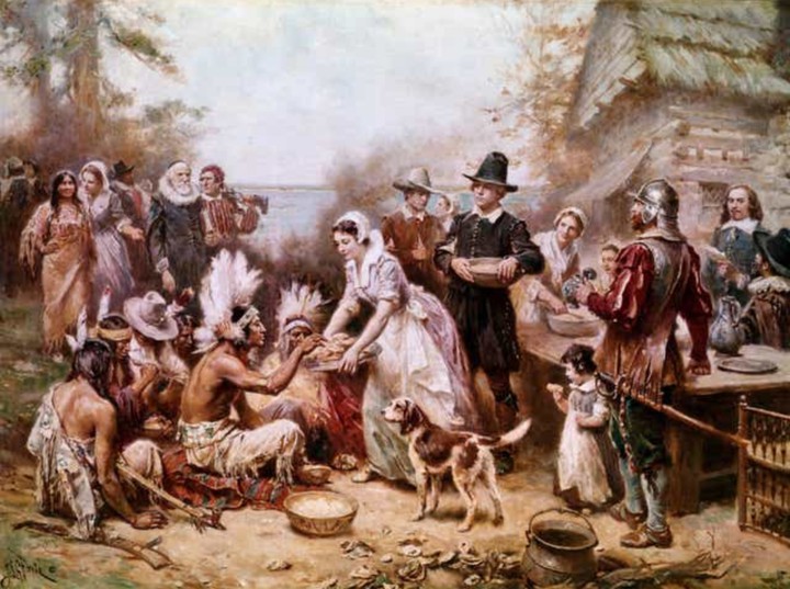 The 'First' Thanksgiving feast