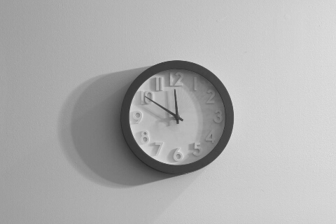 clock into wall