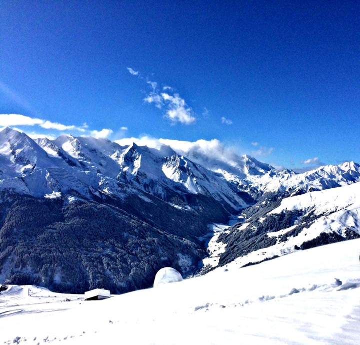 Snow in the Alps