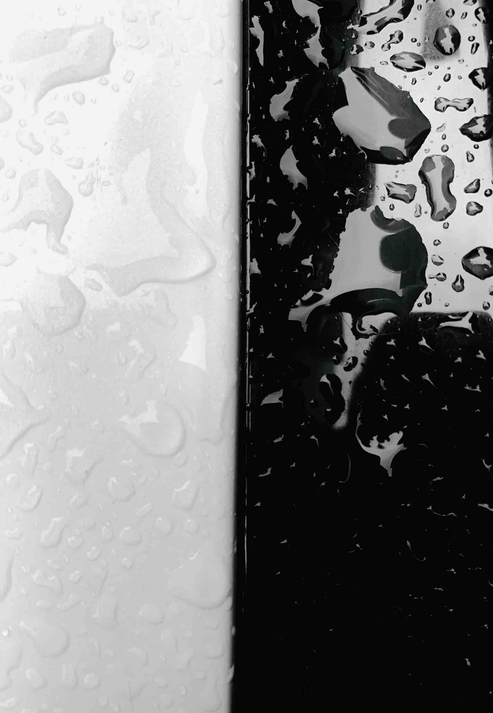 black and white