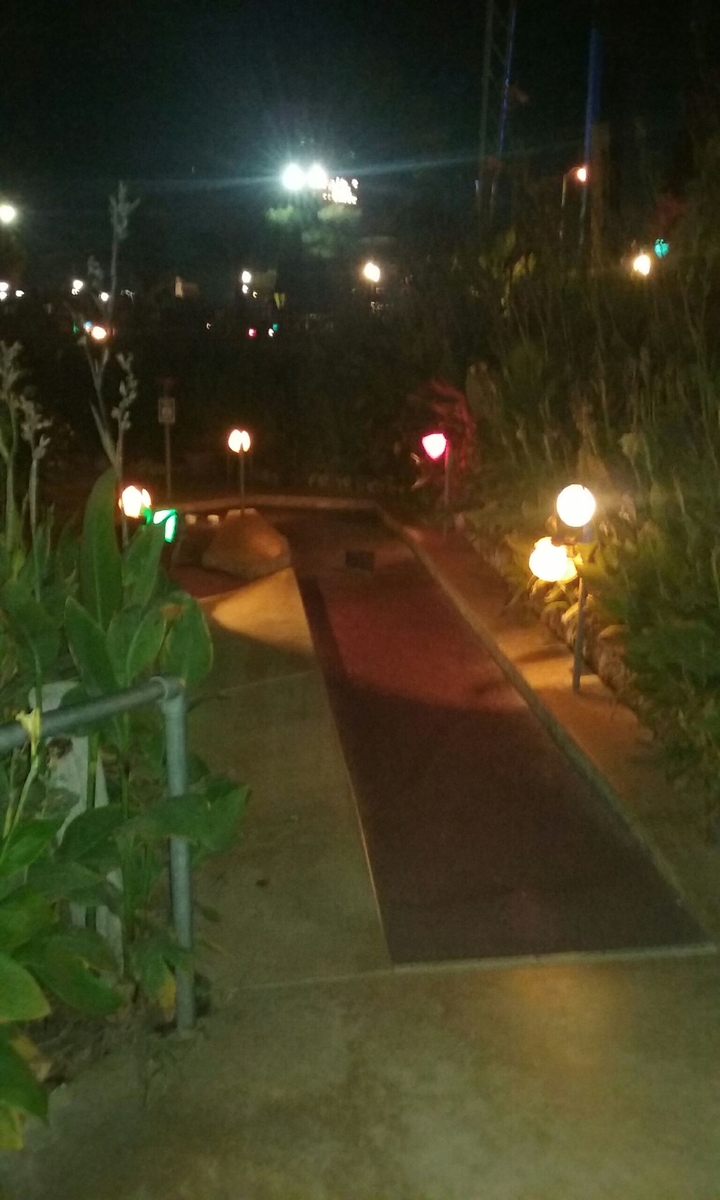 night golf course