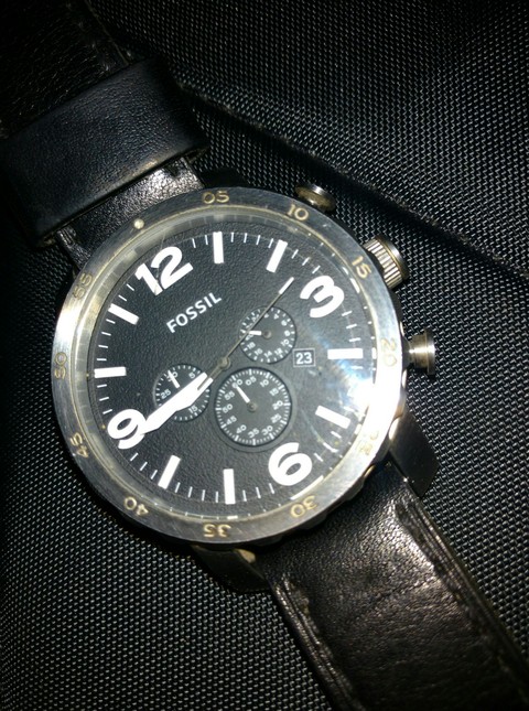 Rugged Rusted Fossil Watch