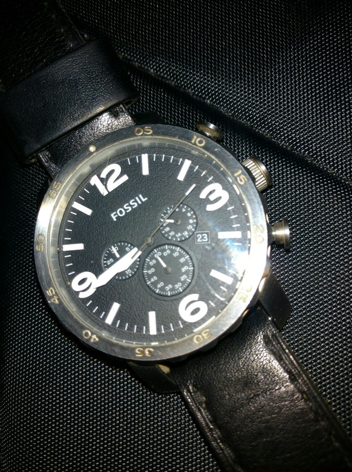 Rugged Rusted Fossil Watch