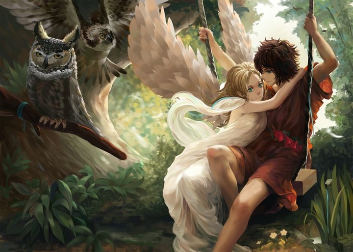 fairy couple lost in love