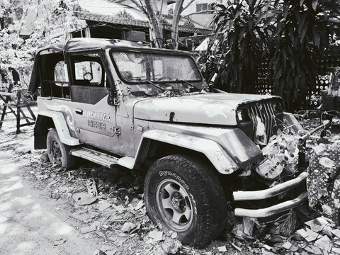 the abandoned jeep