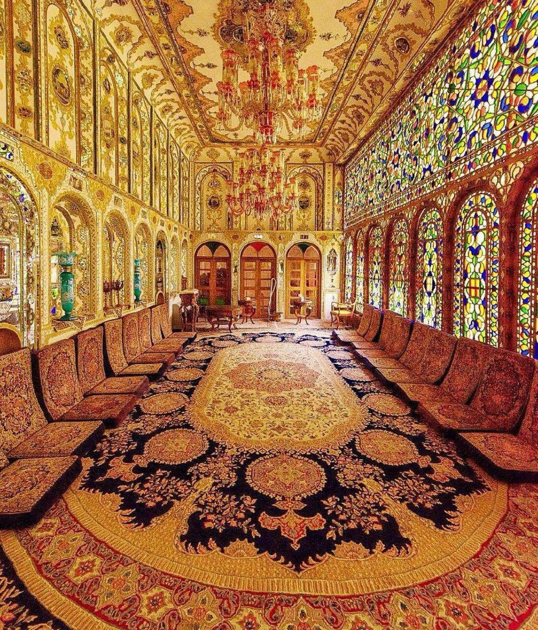 رنگبندی نمايی از مهمانخانه خانه سنتی ملاباشی اصفهان