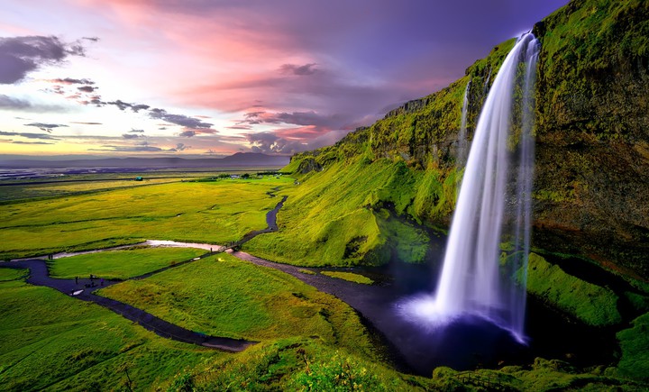 waterfall landscape