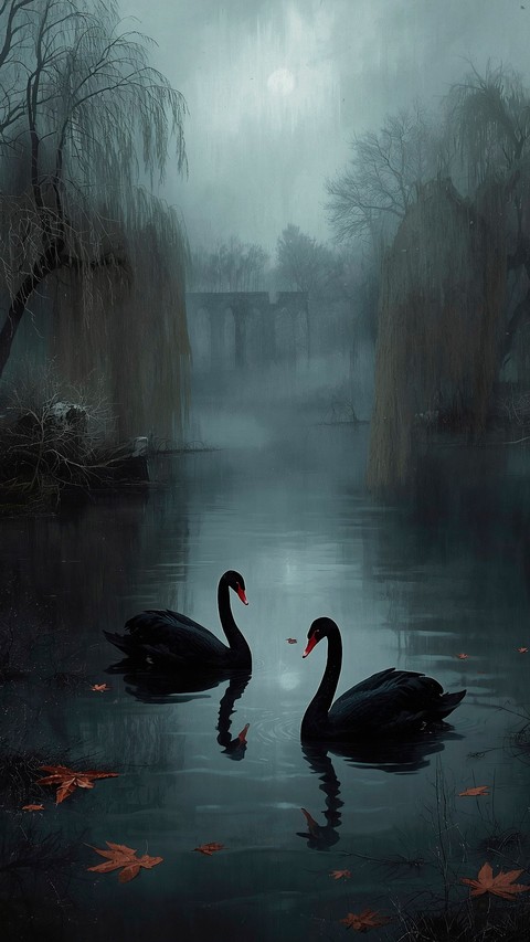 обои bird, swans