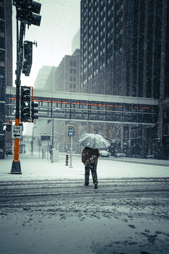 snowing