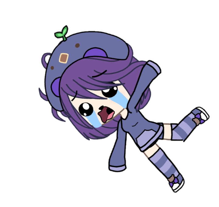 gacha life  yo me xd  crying falling llorando cayendo morado