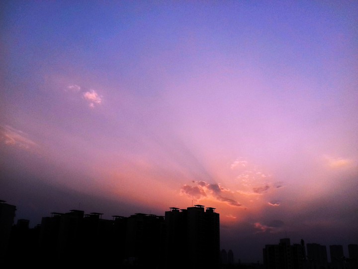 thinking under the pink sky...