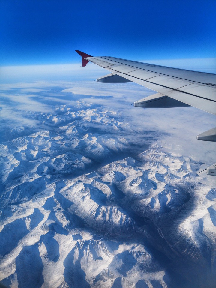 mountains in the sky