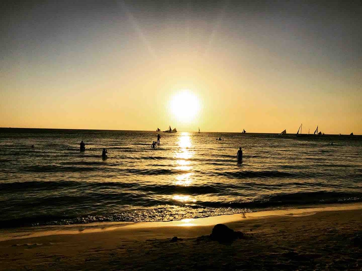sunset in Boracay