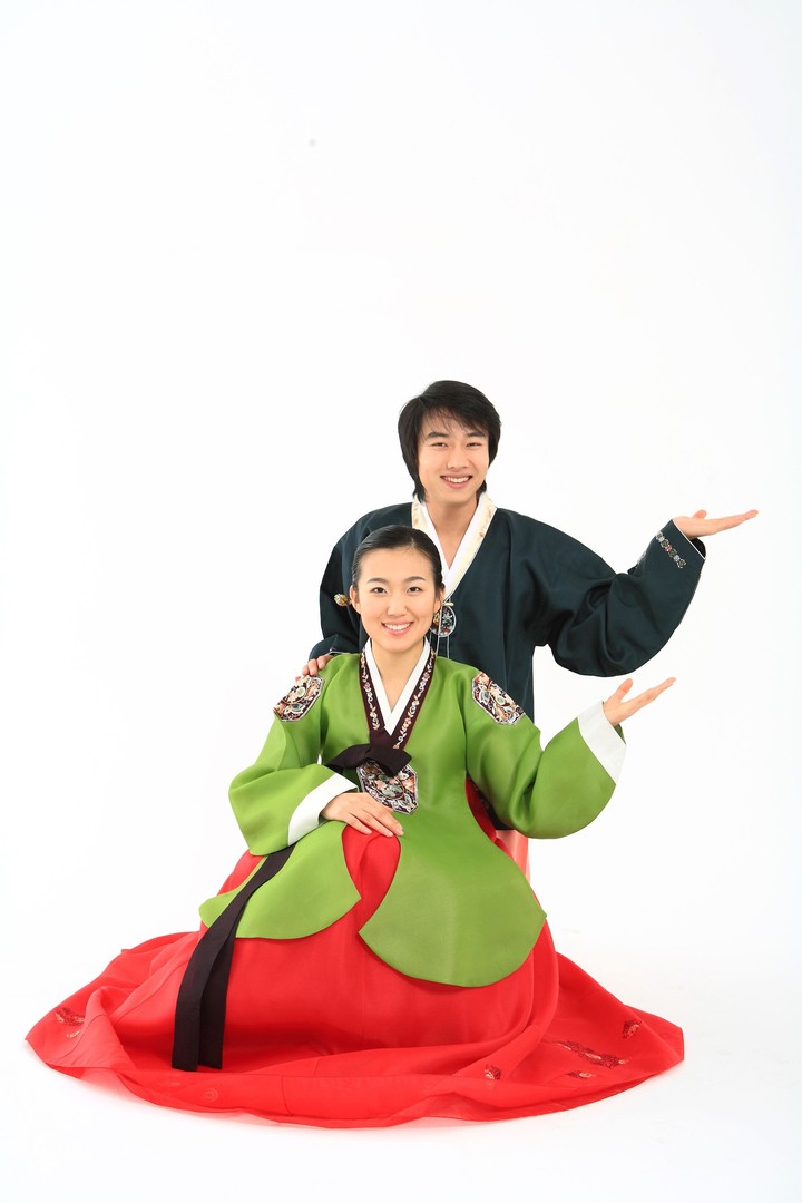 Couple in Korean Dress I