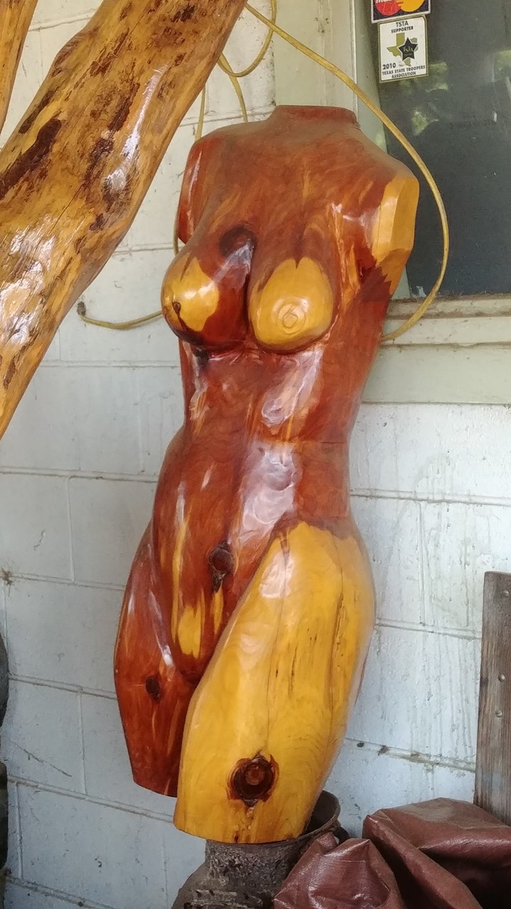 chainsaw art torso female