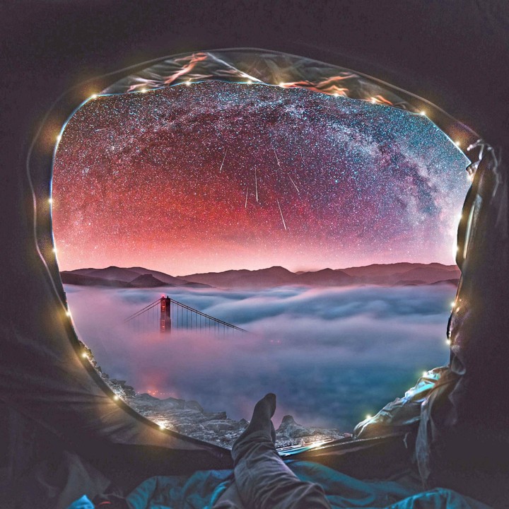 Camping upon the cloud