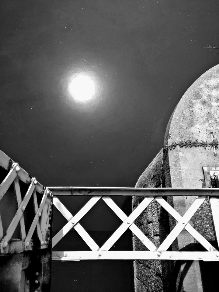 midday moonlight