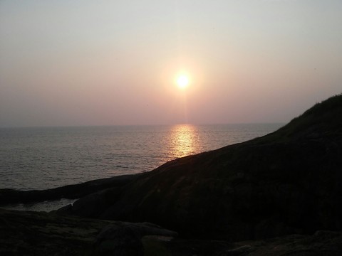 sunset over tha arabian...
