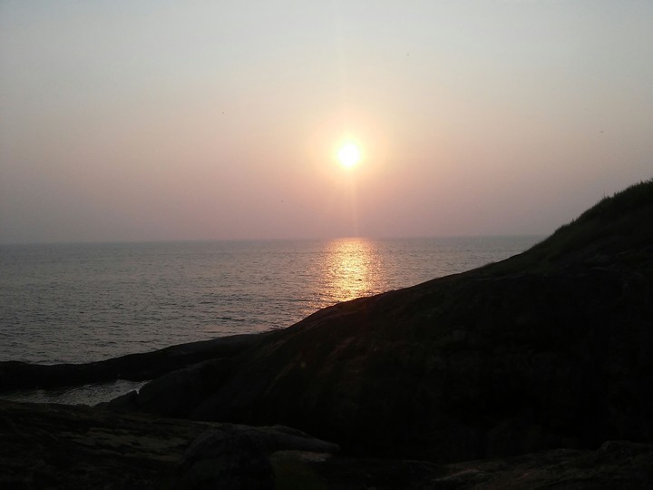 sunset over tha arabian...