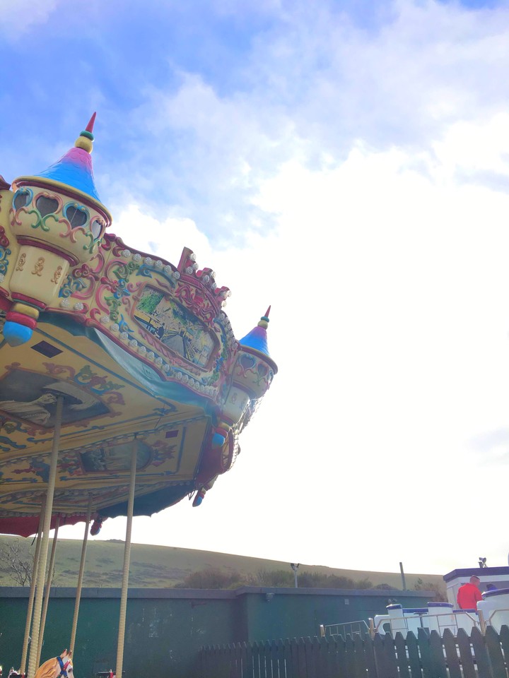 Colorful merry-go-round