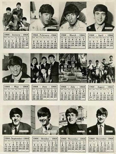 calendario de los Beatles